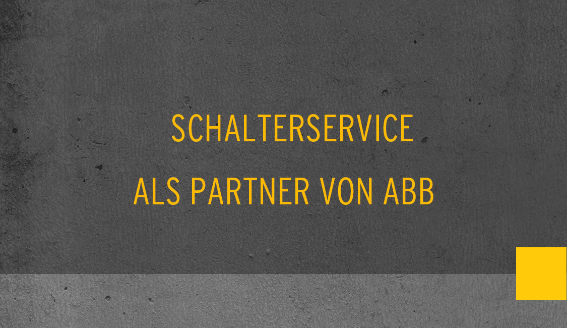 Schalter Service als Partner von ABB